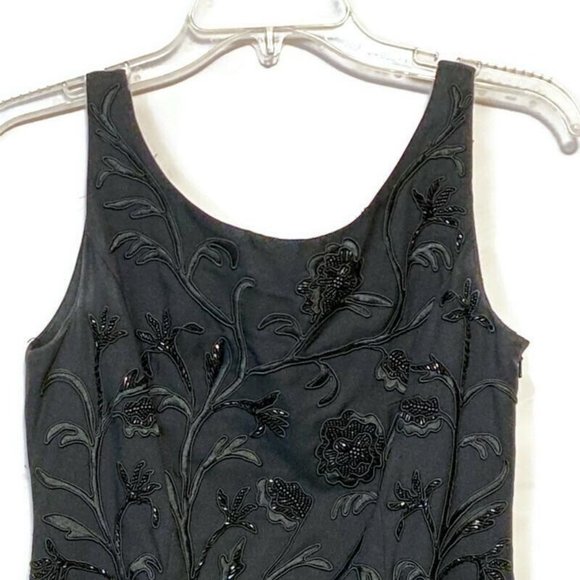 Carmen Marc Valvo Cocktail Dress & Jacket Beaded - Picture 8 of 10